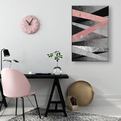 Pop art obraz s motívom Restricted Elegance v fialovo-modrých odtieňoch | Obraz na stenu Restricted Elegance, minimalizmus – náhľad