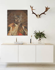 Obraz na dreve zvierací portrét Kim - 60x80 cm - hlavný obrázok