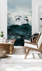 Moderný obraz na plátne s motívom Zoya VERDI + lepidlo Zadarmo, oceán, obloha, oblaky, vlny v bielo-modrých odtieňoch, snová atmosféra, vhodný do kancelárie – hlavný