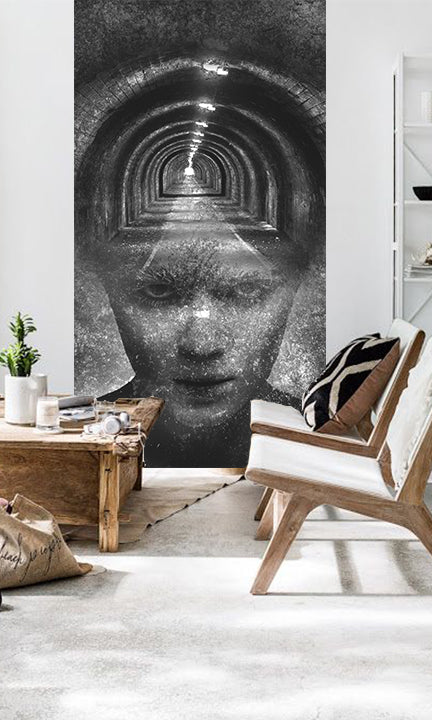 Moderný obraz na plátne s motívom Zoya VERDI + lepidlo Zadarmo v bielo-modrých odtieňoch, tajomná atmosféra, vhodný do kancelárie | Fototapeta na stenu Zoya VERDI + lepidlo Zadarmo – hlavný
