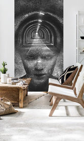 Moderný obraz na plátne s motívom Zoya VERDI + lepidlo Zadarmo v bielo-modrých odtieňoch, tajomná atmosféra, vhodný do kancelárie | Fototapeta na stenu Zoya VERDI + lepidlo Zadarmo – hlavný