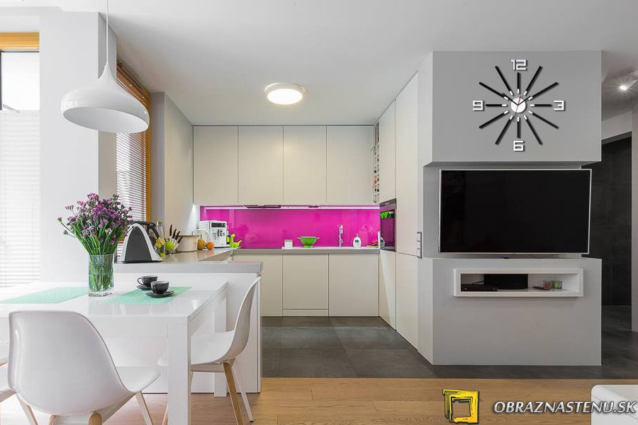 Art deco obraz na plátne s motívom SHEEN WENGE wenge, príroda v červeno-čiernych odtieňoch, zamyslenie a minimalizmus, vhodný do kancelárie | Moderné nástenné hodiny SHEEN WENGE wenge – hlavný