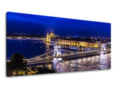 Moderný obraz na plátne s motívom PANORÁMA MESTO, pokojná atmosféra | Obraz na stenu PANORÁMA MESTO, nástenná dekorácia – hlavný