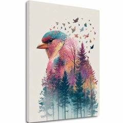 Obraz na plátne Lesná sova - Mystická dekorácia - hlavný obrázok