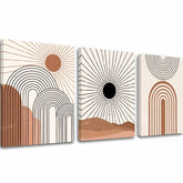 Moderný obraz na plátne s motívom V srdci svetla v krémovo-čiernych odtieňoch, pokojná atmosféra, príroda a minimalizmus | Obraz na plátne – V srdci svetla – hlavný