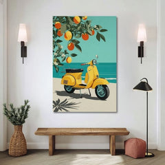 Obraz na plátne Vespa v Taliansku - Retro Ulička - obrázok 2