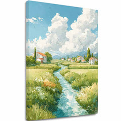 Obraz na plátne Letná Lúka - Krajinný Motív - hlavný obrázok