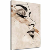 Portrét ženy v béžovej farbe