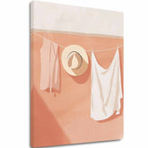 Obraz na plátne Biela Bielizeň - Minimalistický Dizajn