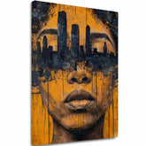 Obraz na plátne Mesto v Hlavách - Umelecký Motív