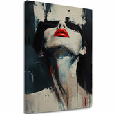 Obraz na plátne Červené Pery - Dramatický Dizajn