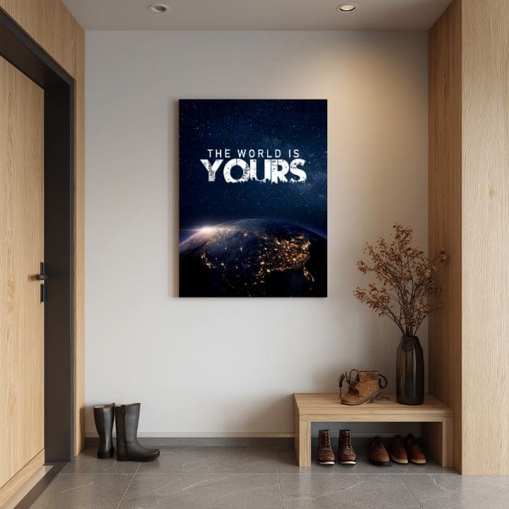 Obraz na plátne The World Is Yours - Inšpiratívna Dekorácia - obrázok 4
