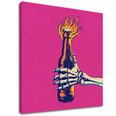 Obraz Burning Bottle | Talianske plátno | rôzne rozmery