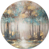 Okrúhle obrazy s akrylom Tajomstvá zlatého rána | rôzne rozmery | rôzne rozmery