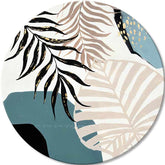 Okrúhle obrazy s akrylom Dotyk džungle - hlavný obrázok