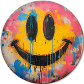 Okrúhle obrazy s akrylom Farby radosti - hlavný obrázok