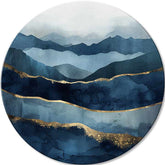 Okrúhle obrazy s akrylom Abstraktné oceány | rôzne rozmery | rôzne rozmery