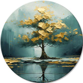 Okrúhle obrazy s akrylom Príbeh strateného jazera | rôzne rozmery | rôzne rozmery