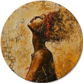 Okrúhle obrazy s akrylom Vášnivé ráno