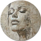 Okrúhle obrazy s akrylom Ranný bozk