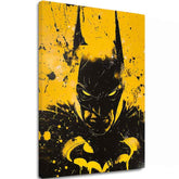 Moderný obraz na plátne s motívom Dark Knight na plátne, maska v čierno-bielych odtieňoch, intenzívna atmosféra | Obraz Dark Knight na plátne – hlavný
