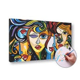 Maľovanie podľa čísel ŽENY – nízka náročnosť | rôzne rozmery a možnosť rámovania