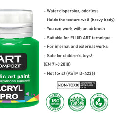 Coffret de peinture acrylique ACRYL PRO Kompozit 6 × 20 ml – image 4