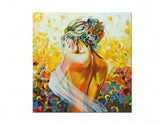 Maľovaný obraz na stenu DeLUXE - ŽENA 70 x 70 cm