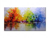 Maľovaný obraz na stenu STROMY 130 x 70 cm