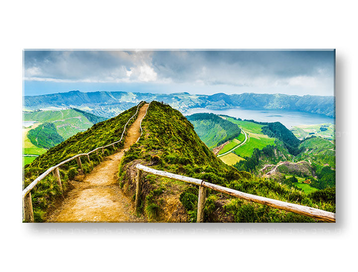 Klasický obraz na plátne s motívom HORY, krajina, mapa v hnedo-modrých odtieňoch, pokojná atmosféra, príroda, vhodný do kancelárie | Obraz na stenu HORY_043-13 – hlavný