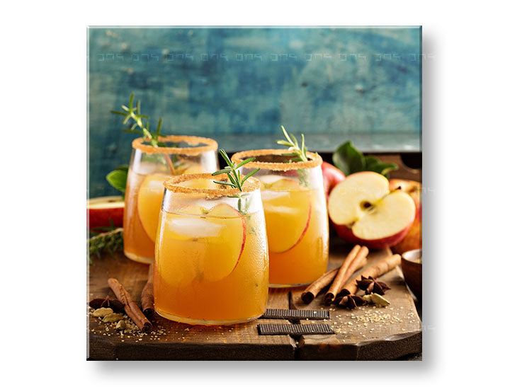 Obraz na plátne s motívom LETNÝ DRINK v zeleno-červených odtieňoch, útulná atmosféra, vhodný do kuchyne | Obraz na stenu LETNÝ DRINK_080-12 – hlavný