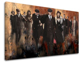 Moderný obraz na plátne v zelených odtieňoch, vhodný do obývačky | Peaky Blinders mafiánsky obraz 1, nástenná dekorácia – produkt, pohľad 4