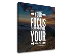 Obraz na plátne s motívom Your focus, hory, obloha, oblaky, západ slnka v bielych odtieňoch, inšpiratívna atmosféra, príroda, vhodný do kancelárie – produkt