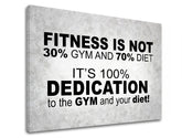 Motivačný obraz na stenu Fitness is not | rôzne rozmery