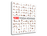 Motivačný obraz na stenu 100 Yoga asanas | rôzne rozmery