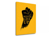 Motivačný obraz na stenu Never give up | rôzne rozmery