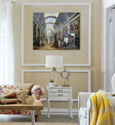 Obraz na plátne Hubert Robert - Projekt Grande Galerie du Louvre | rôzne rozmery