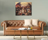 Obraz na plátne Wilhelm von Kaulbach - Zničenie Jeruzalema Titom | rôzne rozmery