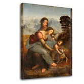 Obraz na plátne Leonardo da Vinci - Svätá rodina so svätou Annou | rôzne rozmery