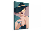 Obraz na plátne ŽENA V KLOBÚKU 002 | rôzne rozmery