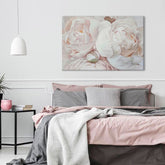 Obraz na plátne KRÁSNE BÉŽOVÉ KVETY | rôzne rozmery