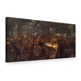 Obraz Valcovňa železa – Adolph Menzel na plátne, 3D pohľad