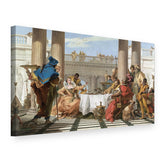 Obraz Kleopatrina hostina – Giambattista Tiepolo na plátne, 3D pohľad