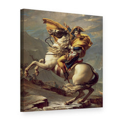 Obraz Napoleon prechádza cez Alpy – Jacques-Louis David na plátne, 3D pohľad
