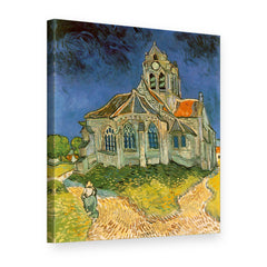 Obraz Kostol v Auvers – Vincent van Gogh na plátne, 3D pohľad