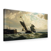 Obraz Loď vplávava do prístavu – William Bradford na plátne, 3D pohľad