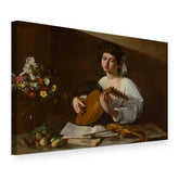 Obraz Lutnista – Caravaggio na plátne, 3D pohľad