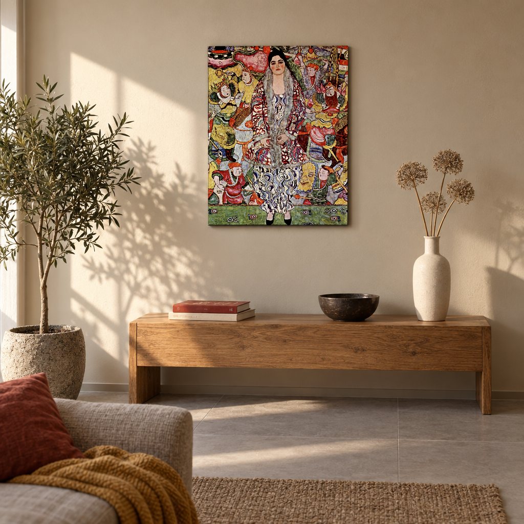 Obraz Portrét Friederike Marie Beer – Gustav Klimt na plátne v obývačke