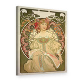 Obraz Snívanie – Alfons Mucha na plátne, 3D pohľad