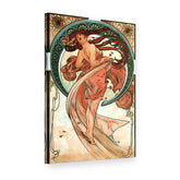 Obraz Tanec – Alfons Mucha na plátne, 3D pohľad